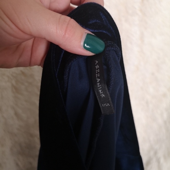 Blue Velvet Skirt - Picture 2 of 2